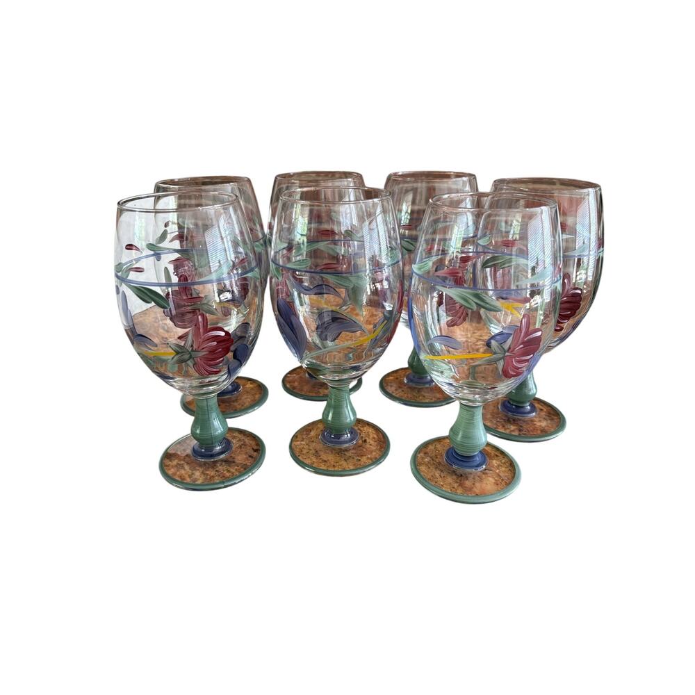 Lenox Poppies on Blue Hand-Vintage made in Italy